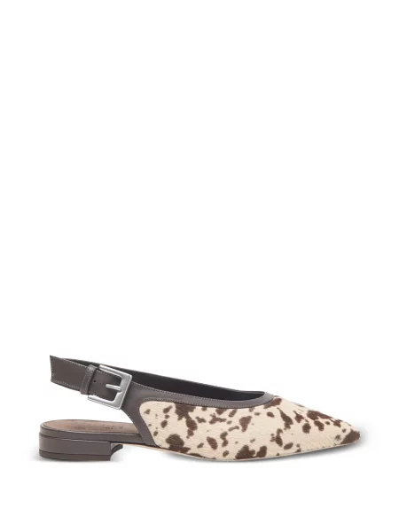 Pantofi cu toc Peserico cu imagine slingback maro
