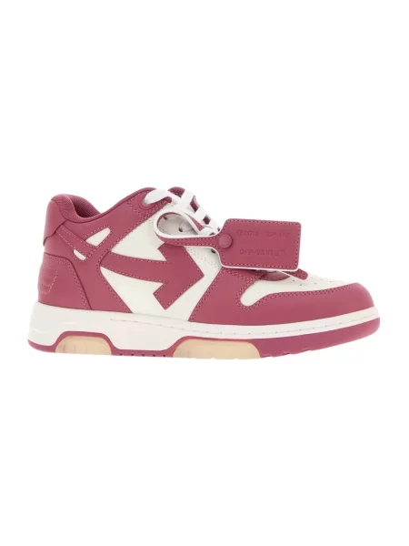 Sneakersy Off-white skórzane biznesowe białe