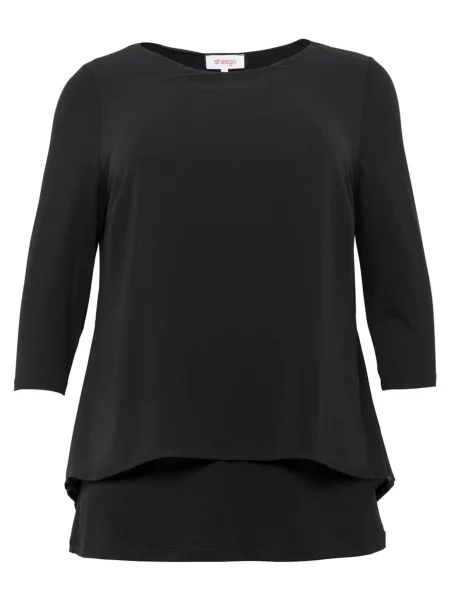 SHEEGO Bluză negru