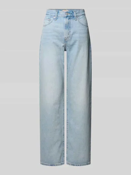 Jeansy o kroju tapered fit z czystej bawełny model EASY DAD' Levi's® 300