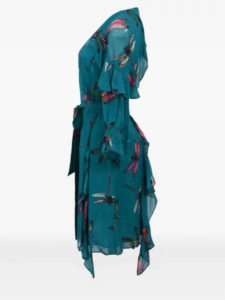 Κοστούμι φόρεμα Dvf Diane Von Furstenberg με σχέδιο μπλε