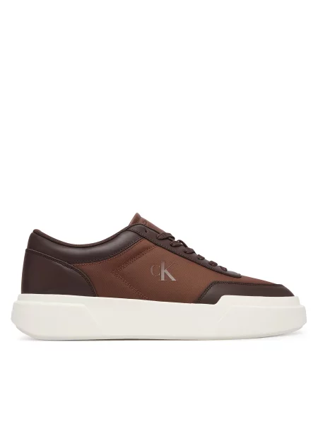 Laisvalaikio batai Calvin Klein Chunky Cups Laceup Ox Mix Mat ruda