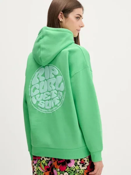 Rip Curl hanorac cu glugă pentru femei cu ICONS OF SURF HERITAGE verde