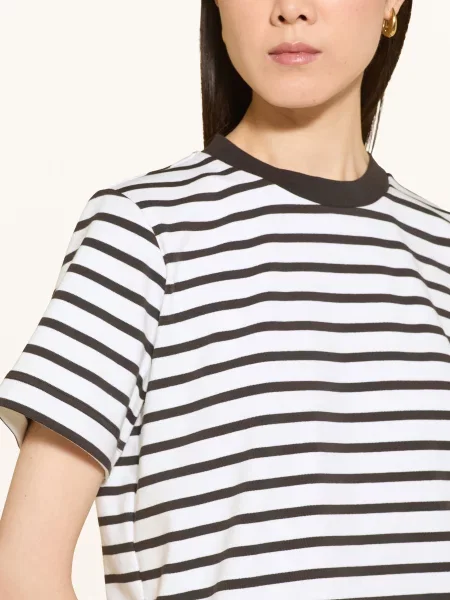 Darling Harbour Tričko darkbrown /offwhite