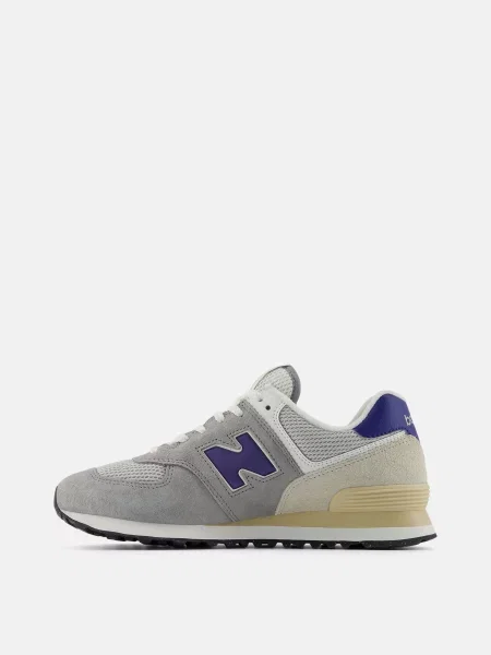 Кожаные кроссовки New Balance синие