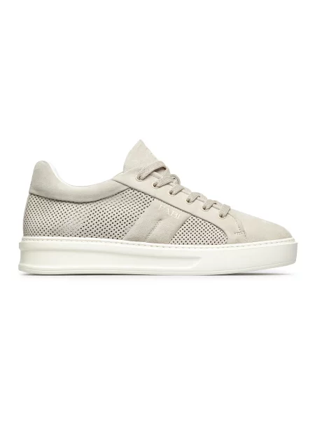 Sneakersy Fabi zamszowe beżowe