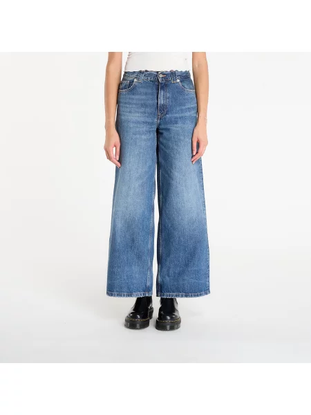 Džíny Tommy Hilfiger High Rise Wide Leg Jeans Denim