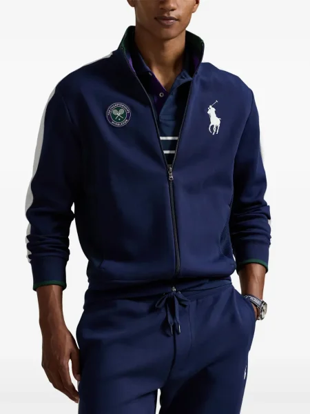 Căciulă Polo Ralph Lauren de catifea cord cu dungi de costum alb