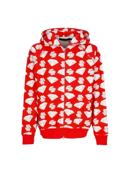 Bluza z kapturem Billionaire z kapturem czerwona