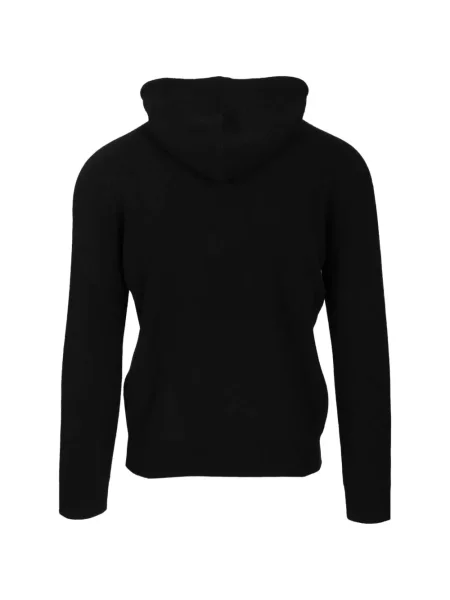 Πλεκτό hoodie Al Duca D’aosta 1902 μαύρο