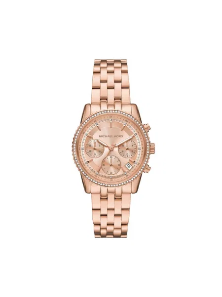 Ura s kronografom Michael Kors roza