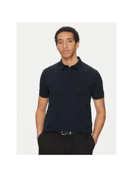 BOSS Polo C-Prout Regular Fit tamnoplava