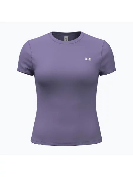 Tricou de antrenament pentru femei Under Armour Motion Fitted EMEA purple luxe/white alb