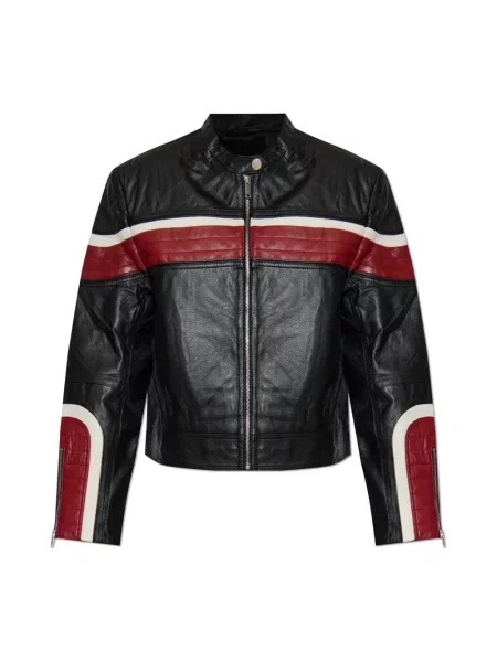 Kurtka skórzana Gestuz retro czarna