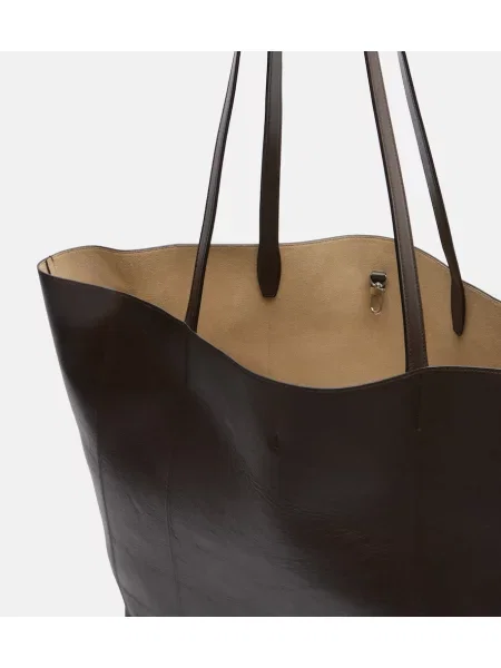 Geantă shopper Toteme din piele maro