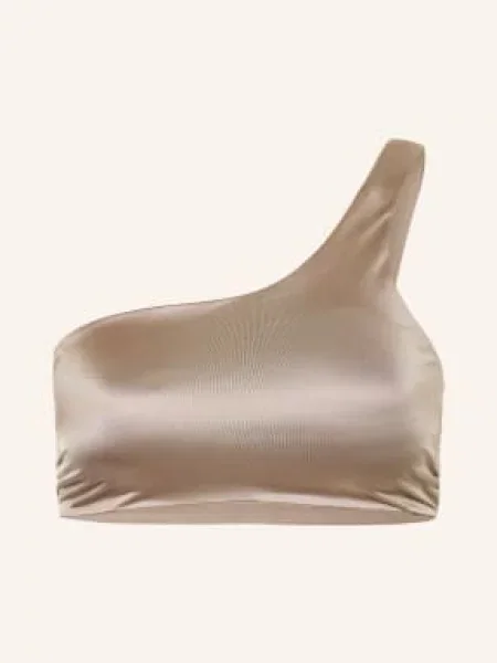 Calvin Klein Jednoramenné Bikiny Ck Shine béžová