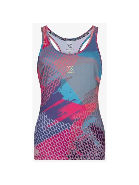 Koszulka na ramiączkach Munich Padel Club Print XS fioletowa