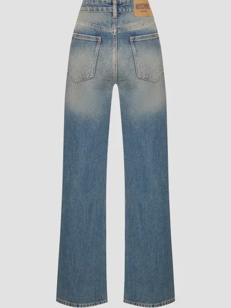 Прямі джинси Moschino синій