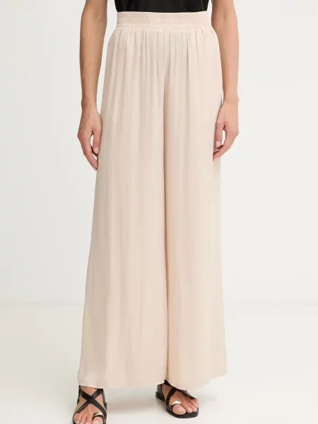 Morgan pantaloni wide leg pentru femei PWENDA bej