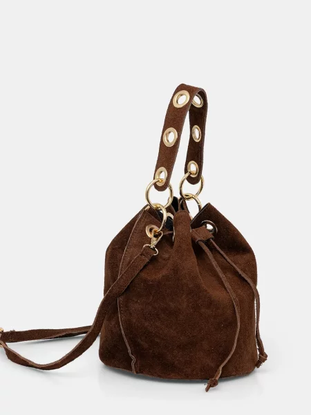 Замшевая сумка Answear.lab коричневая