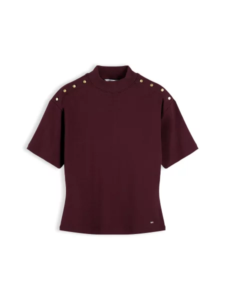 TOMMY HILFIGER Tricou burgundy roșu