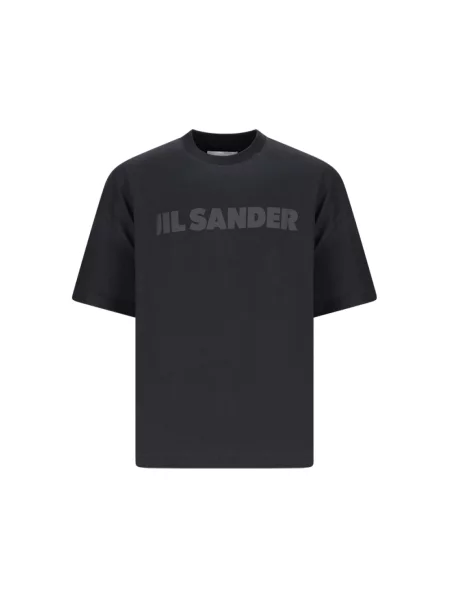 Koszulka Jil Sander z logo czarna