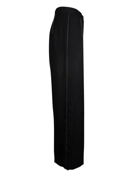 Pantaloni Sandro cu dungi negru