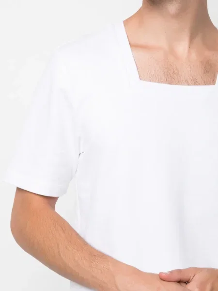 Tricou Romeo Hunte din material terry alb