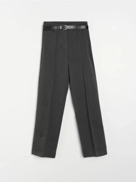 Штани з прошитою стрілкою темно-сірий сірі