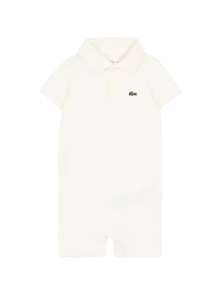 Koszulka polo dziecięca Lacoste biała