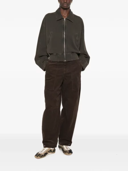 Pantaloni Closed de catifea cord maro