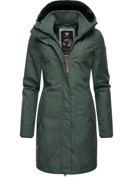 Ragwear Palton funcțională Jannisa închis verde