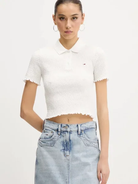 Tommy Jeans Polo tričko bílé