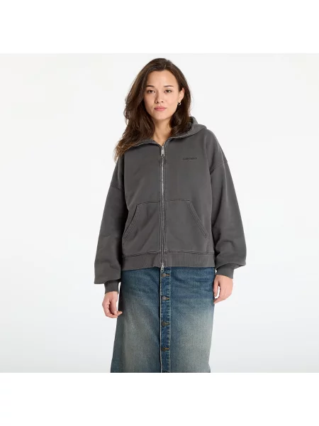 Jachetă Carhartt WIP W Hooded Benton Jacket Graphite Garment Dyed S