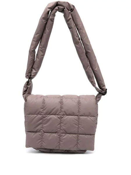 Zateplená crossbody kabelka Veecollective šedá