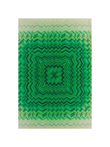 Fular Missoni cu imagine verde