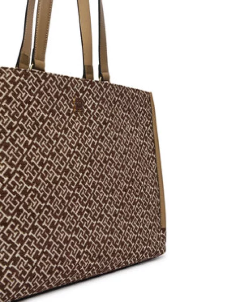 TOMMY HILFIGER Shopper torba pijeska / čokolada / moka smeđa