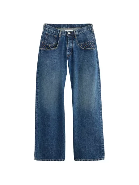 Cu centură blugi Maison Margiela albastru