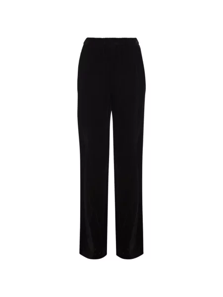 Pantaloni palazzo Weekend Max Mara de catifea negru