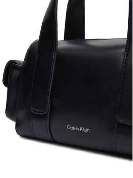 Kabelka Calvin Klein s remienkami čierna