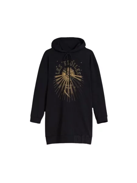 Sukienka Twinset z kapturem czarna