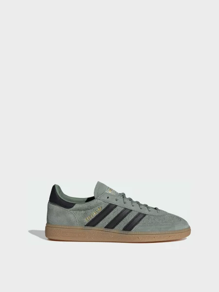 Кожаные кеды Adidas зеленые
