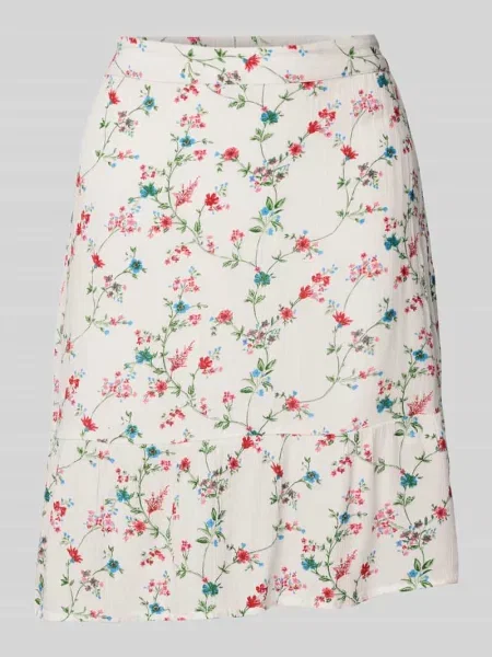 Spódnica mini o kroju regular fit z czystej model ‘FYA’ Pieces biała