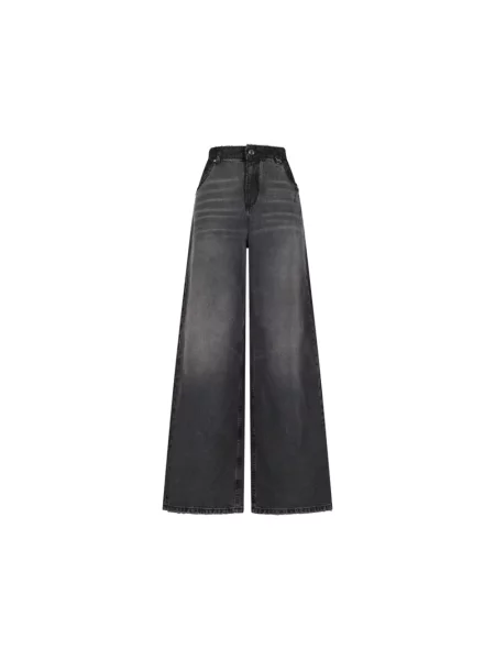 Szerokie jeansy Blumarine szare