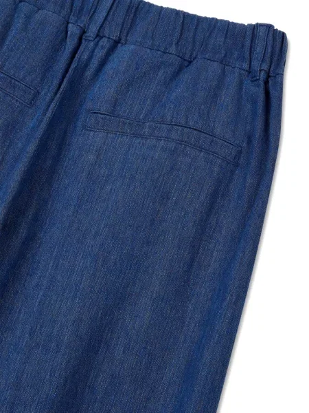 Pantaloni Studio Tomboy plisate albastru