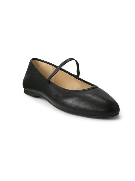 Pantofi cu toc Lauren Ralph Lauren negru