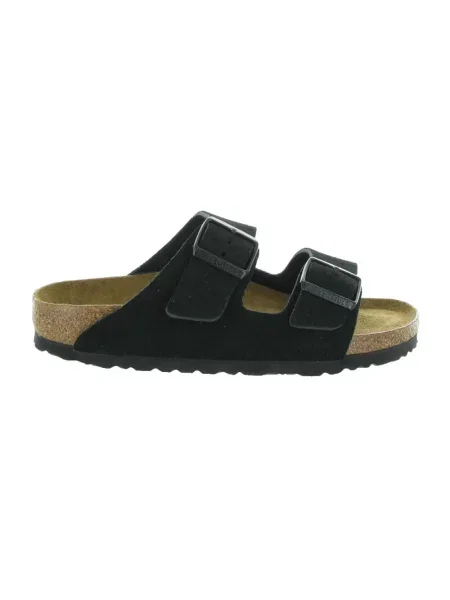 Klapki Birkenstock skórzane czarne