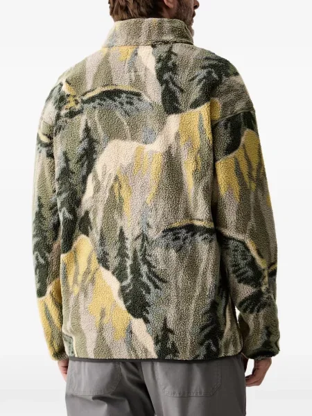Pulover Columbia din fleece cu imagine verde