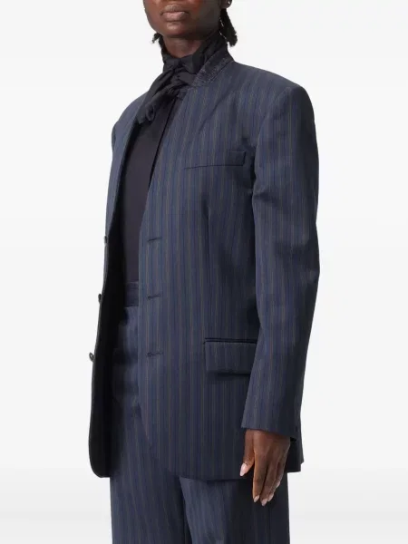 Sacou Moschino cu dungi cu imagine albastru