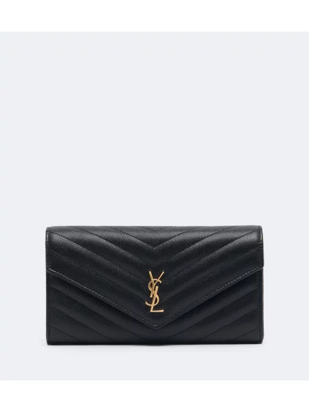 Portfel Saint Laurent skórzany czarny